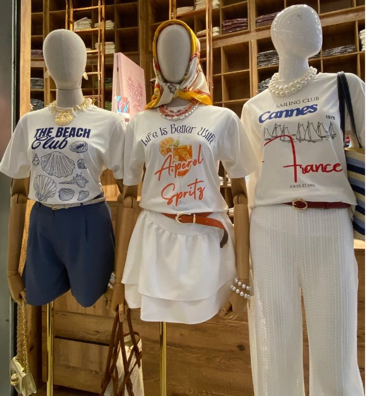 Vitrine de moda no Total Brás